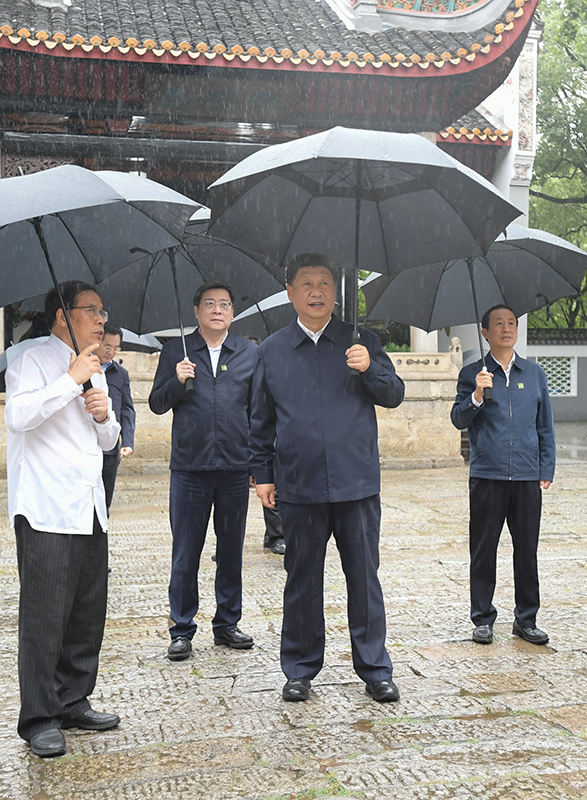 2020年9月17日，习近平在湖南大学岳麓书院考察调研，了解人才培养、文化传承等情况。